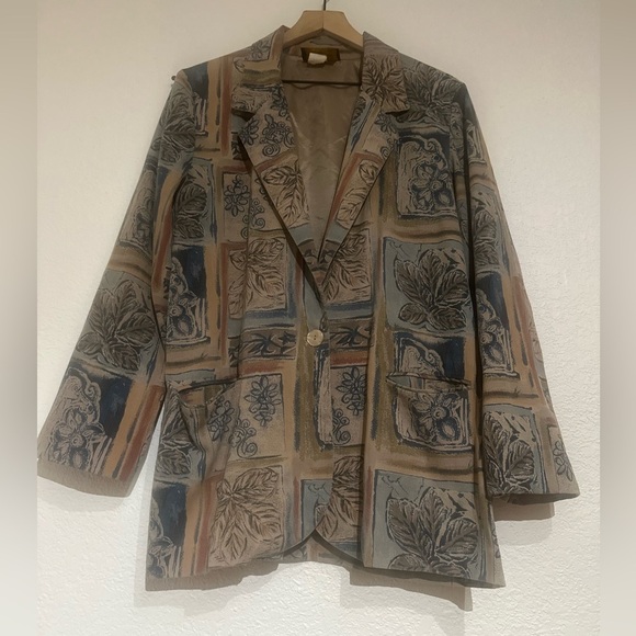 Vintage Toni Garment | Floral Blazer size S - Picture 3 of 5